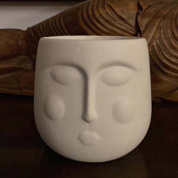 Adorable Ceramic planter pot with face - Picture 3 of 3